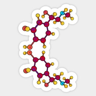 Adrenaline Molecule: Thrill Geometry Snakeskin Sticker